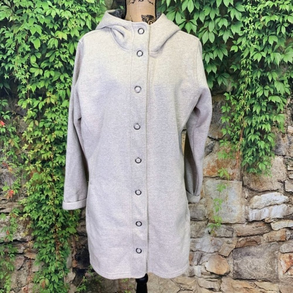 KUHL Spyrit Long Fleece Hooded Winter Jacket, XL
